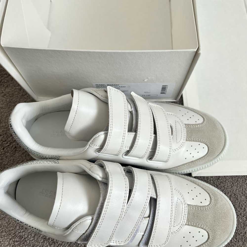 Isabel marant season classic BETH LEATHER SNEAKERS - Picture 9 of 15